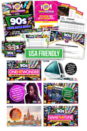 Trivialicious THEMED PowerPoint Pack 1990s #001