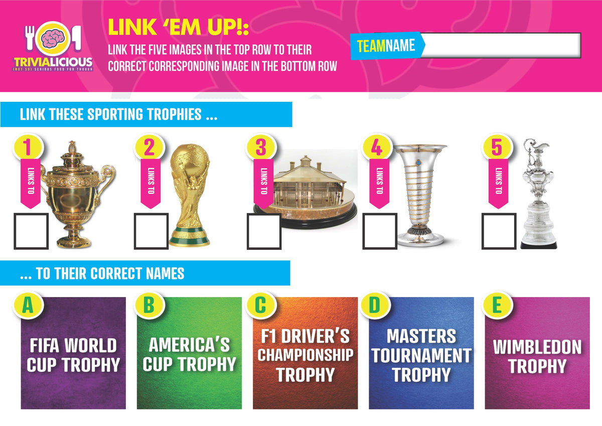 Trivialicious 5 ROUND Printable Trivia Question Pack #338