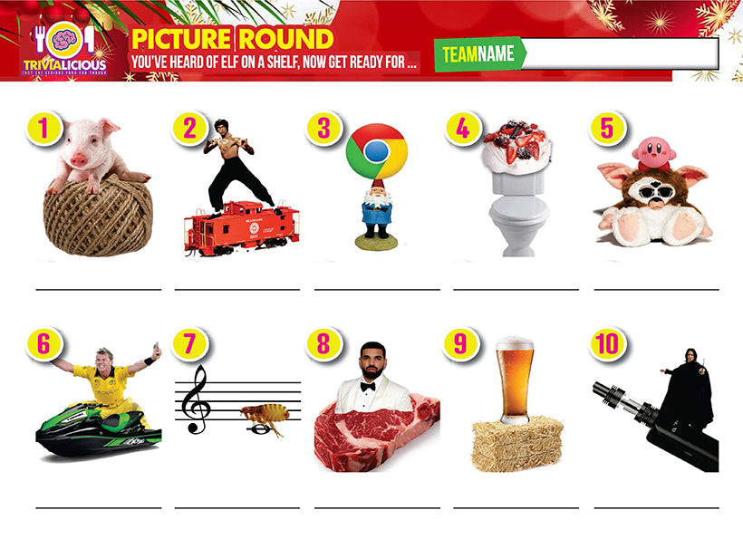 Trivialicious THEMED Printable Pack CHRISTMAS #001