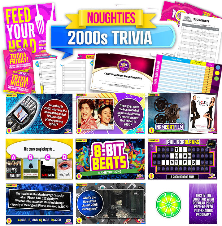 Trivialicious THEMED PowerPoint Pack NOUGHTIES/2000s #001