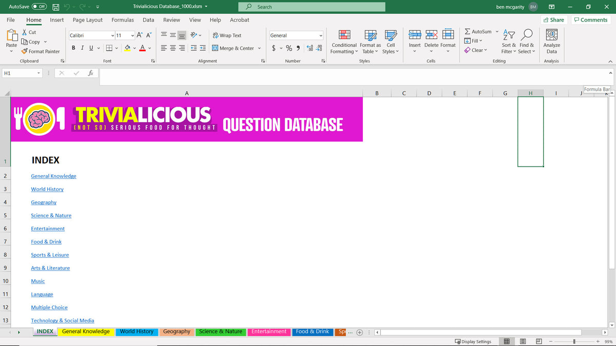 The Ever-Expanding Trivia Question Database