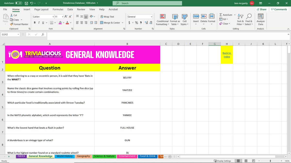 The Ever-Expanding Trivia Question Database