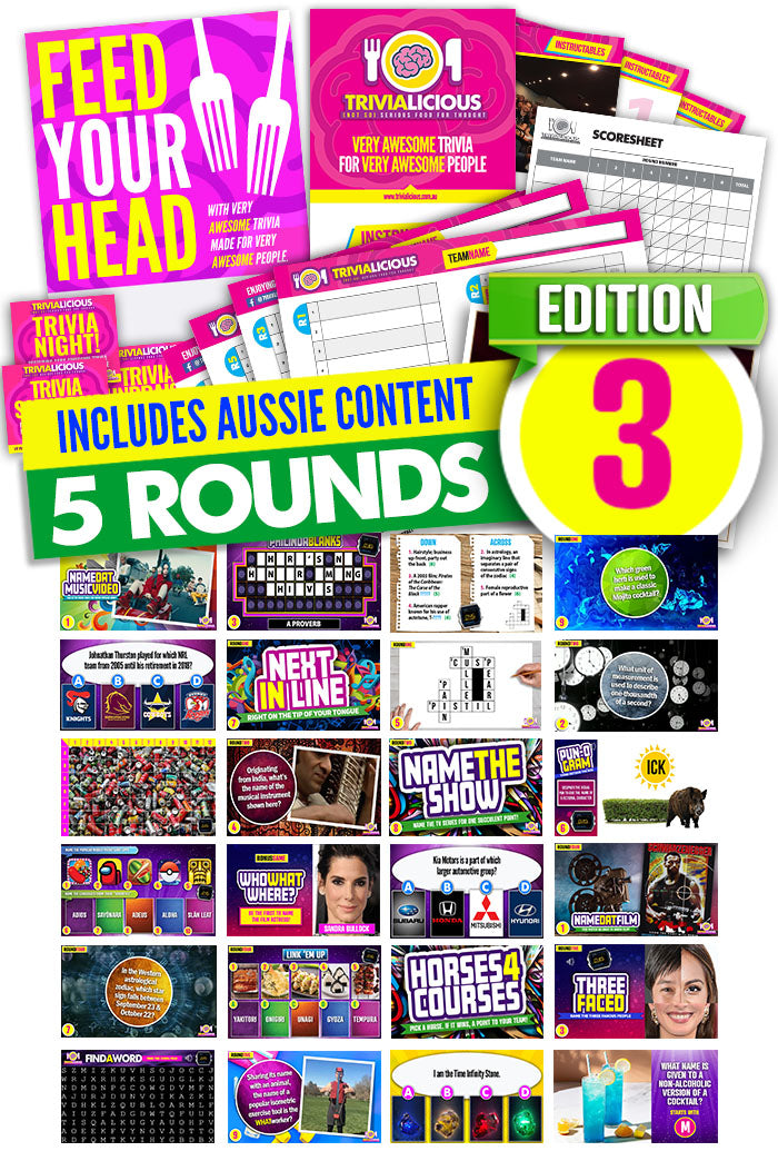 Trivialicious 5 ROUND PowerPoint Pack #003