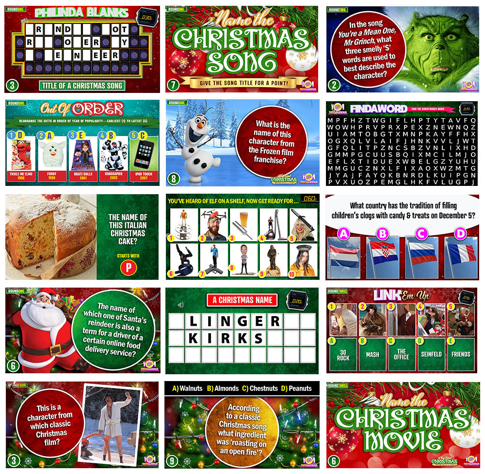 Trivialicious THEMED PowerPoint Pack CHRISTMAS #003