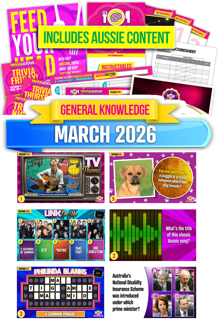 Trivialicious 4 ROUND PowerPoint Pack #398