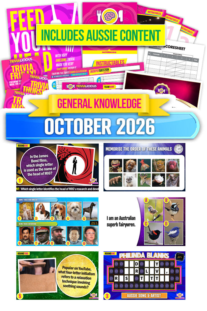 Trivialicious 4 ROUND PowerPoint Pack #428