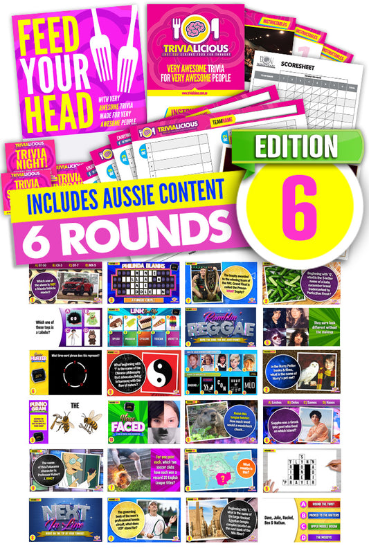 Trivialicious 6 ROUND PowerPoint Pack #006