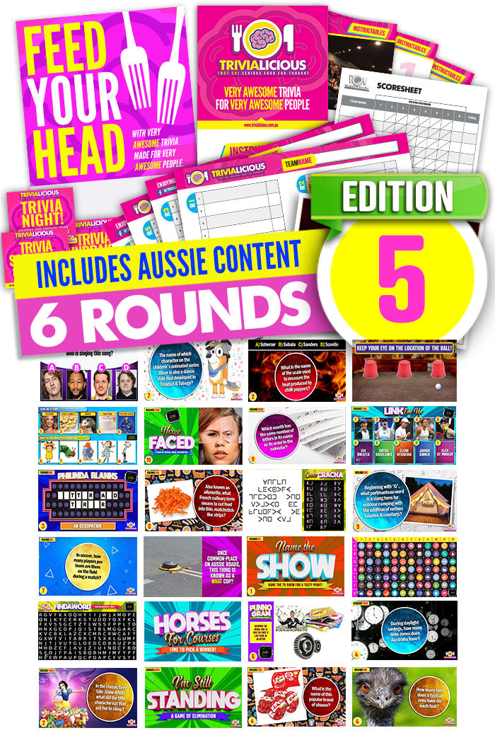 Trivialicious 6 ROUND PowerPoint Pack #005