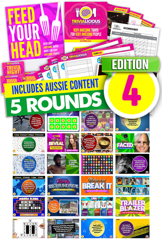 Trivialicious 5 ROUND PowerPoint Pack #004