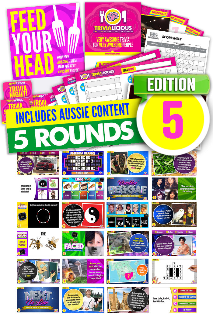 Trivialicious 5 ROUND PowerPoint Pack #005