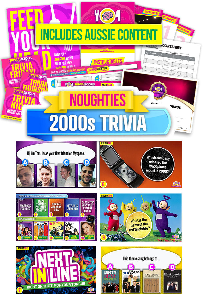 Trivialicious THEMED PowerPoint Pack NOUGHTIES/2000s #001