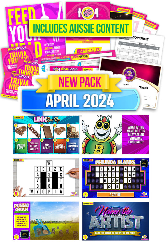 Trivialicious 4 ROUND PowerPoint Pack #298