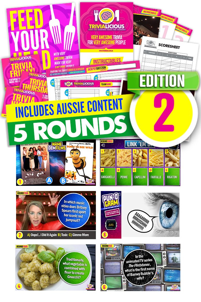 Trivialicious 5 ROUND PowerPoint Pack #002
