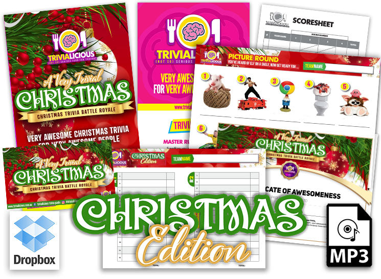 Trivialicious THEMED Printable Pack CHRISTMAS #001