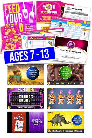 Trivialicious THEMED PowerPoint Pack KIDS #001